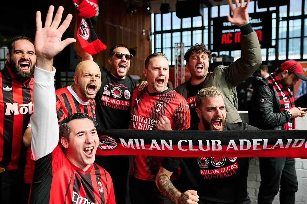 Milan supporters at a match